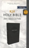 KJV Comfort Print - Soft Touch Black